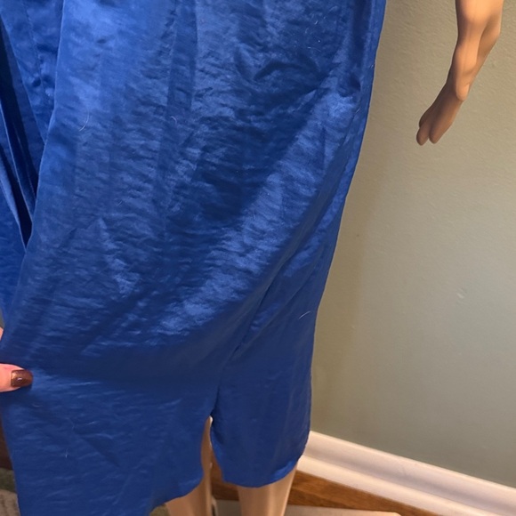 Vera Wang Blue Button-Up Dress size 2XL - Picture 5 of 6